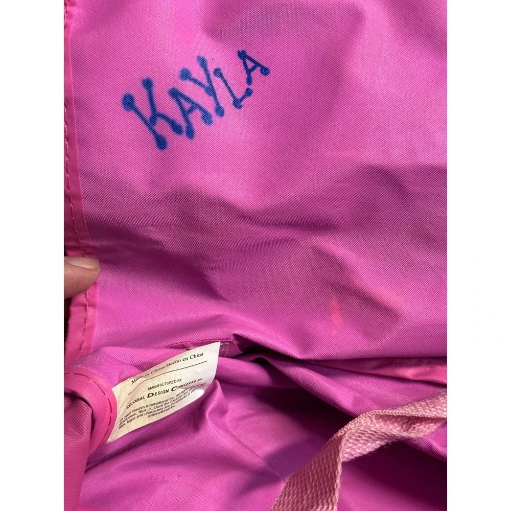 Vintage 2008 Dora The Explorer Mini Duffel Bag Pink Nick Jr Y2k Kids
